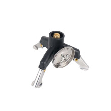 Outdoor camping stove converter, head converter, long gas tank with stove head bracket, copper core with self-locking mechanism