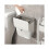 Effortless cleaning: Space-saving, white wall-mounted trash can for the kitchen - Robust plastic, multifunctional waste storage 2