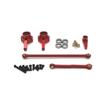 RC auto stuurhendelset voor 1/12 MN82 MN78 D90 D91 D96 MN98 99S RC auto upgrade onderdelen, rood