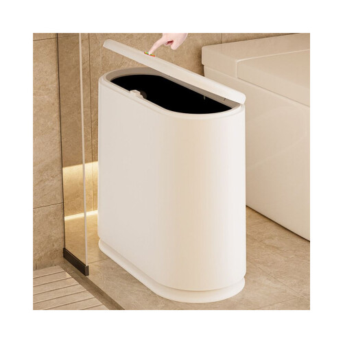 Trash can with clamp, plastic storage, for household waste, classification, collector, kitchen, deodorizing, accessory A 2