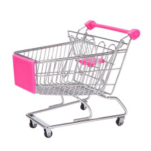 Supermarktkarretje, winkelwagen, bureaudecoratie, opbergruimte, speelgoed, cadeau voor kinderen, poppenhuis,