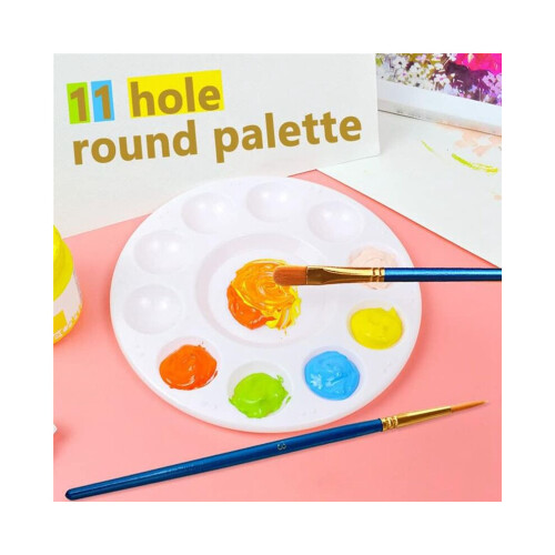 Palette, brushes, scrapers, 15-piece set with rectangular palettes, art, graffiti painting tools 1