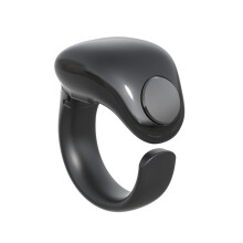 Rings Tasbih Counting Rings Electronic Finger Counter APP Support Waterproof 4-Digit Finger Counter Black