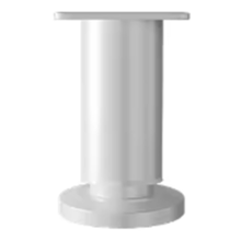 Höjdjusterbara möbelstödben för sängramar, vita, 8–12 cm