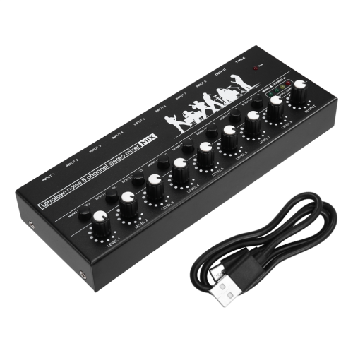 Stereo mixer sound audio mixer with low-noise functionality 1