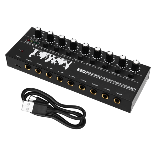 Stereo mixer sound audio mixer with low-noise functionality 2