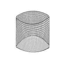 Round bale hay net for horses, knotless nylon slow feeder, 6 x 6 feet, reduces hay loss, ideal for outdoor use
