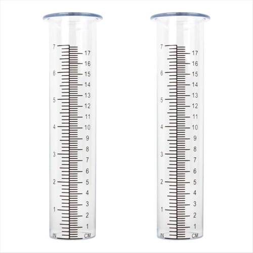 2 pieces plastic replacement tube for rain gauge