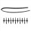 Hood seal for front bumper with rivets for 2008–2019 1