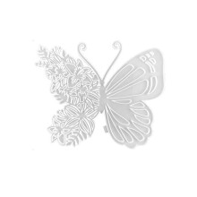 Fjärils- och blommaresinform epoxi silikonform DIY vägg vardagsrumshänge (fjäril)