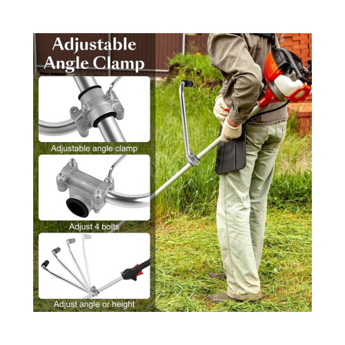 Trimmer handle with trimmer shoulder strap, string trimmer handle, lawn trimmer handles, weed eater handle extension 1