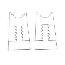 Verstelbare, transparante acryl afstandhouders voor aan de muur (2 stuks) 17-28,8 cm. Beschermt muren,