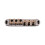 Roller Saddle Bridge with Post and Wrench for Electric Guitar, Silver 4