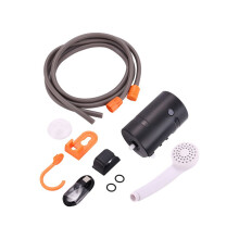 Draagbare buitendouche, IPX7 waterdicht en oplaadbare USB-douchepomp voor kamperen, wandelen, reizen