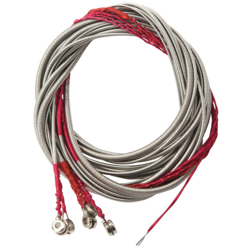 Set of 5 steel strings for 5-string bass guitars. Great replacement, durable.