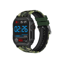 Smartwatch TW11 Heren met belfunctie, scherm, kompas, sport, muziek en weer, zwart