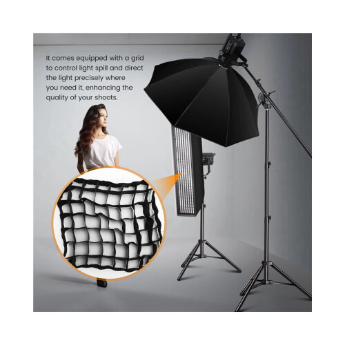 NEEWER Foldable Softbox Diffuser with Grid and Carrying Bag for Various LED Lights - Improves Photography and Videography 2