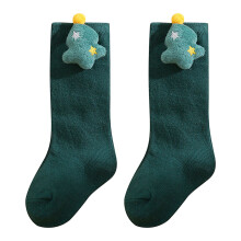 (6-12 Months, Dark Green) Chaussettes de Noël et garçons.