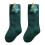 (6-12 Months, Dark Green) Chaussettes de Noël et garçons. 1