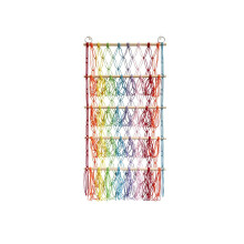 Wall hanging organizer, stuffed animal toy net, hammock, children's room, plush toy storage, boho macrame, multicoloured