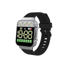 Sportieve LED-horloges met USB-oplaadbare zaklamp, sportief polshorloge voor studenten, verlicht horloge,