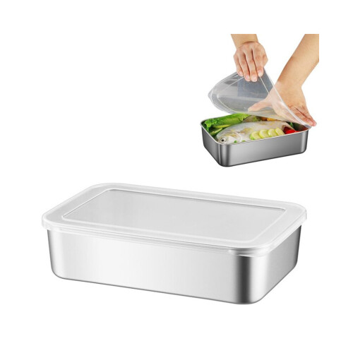 Square tray with lid, baking tray, cake tray, food grade, rectangular food storage box 2