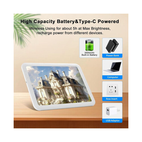 Rechargeable A4 LED light box for tracing, wireless light box, drawing light table, light pad, light copy board for artists 1