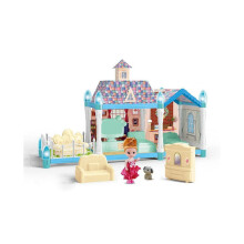 Speelhuisje voor poppen, kinderhuis, villa, huisje voor meisjes, prinsessencadeau, kasteelspeelgoed,