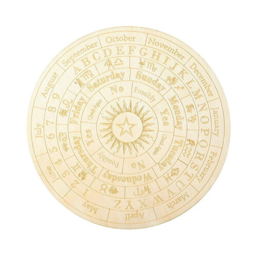 Star pendulum board, wooden dowsing rod board, fortune telling, metaphysical message board