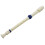 Student Plastic 8 Hole Soprano Recorder Beige Blue with a cleaning stick 1