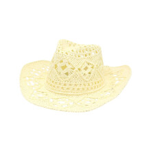 Strooien cowboyhoeden voor dames, western cowgirlhoed voor feestjes, opvouwbare strandhoed met brede