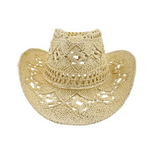 Strooien cowboyhoeden voor dames, western cowgirlhoed voor feestjes, opvouwbare strandhoed met brede