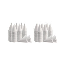 Weiße Papierkegelbecher, Schneekegelbecher, beschichtete, auslaufsichere Papierkegelbecher für Slush-Eis,