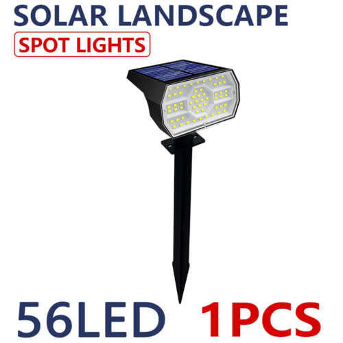 Solcellsspotlight 56 LED solcellsspotlight för utomhusbruk 1
