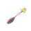 Composite sequins, rotating sequins, metal, hand-cranked copper column, three hooks, lure, black dot 1