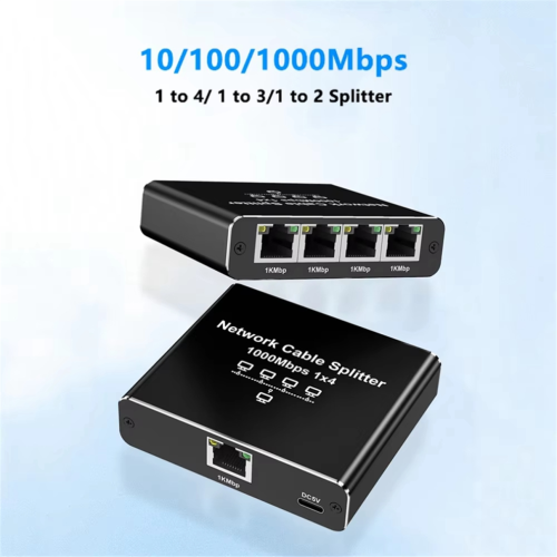 Ethernet-sovitin LAN Internet-jakaja Gigabitin kytkin 1–4 2