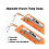 Adjustable drawer mounting clamp, universal drawer front mounting clamps, mounting clips with replaceable 2