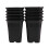 12-pack black square plastic flower pots 1