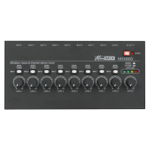 MIX800 8-Kanal-Stereo-Line-Mixer mit extrem geringem Rauschen, Mini-Profi