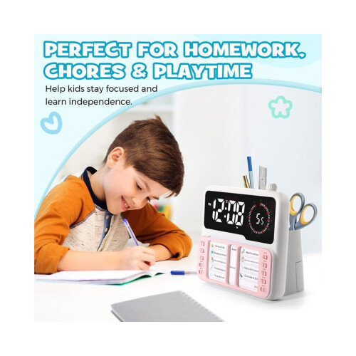 Visual timer for children and adults with task planner - time management tool for ADHD patients with 1