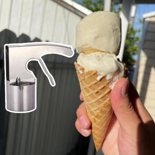 Eiskugelportionierer mit großem Fassungsvermögen, Eiskugelportionierer aus Edelstahl