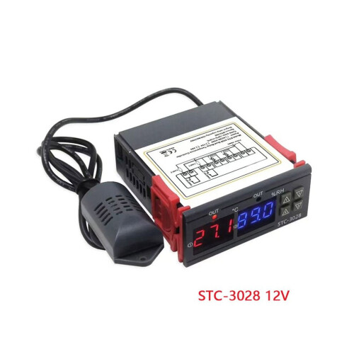STC-3028 12V Digital Thermostat Thermometer Hygrometer Temperature Humidity Controller 1