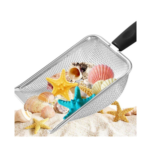 Strandnet, schep, kinderfilter, zandschep, kattenbakzeef 1