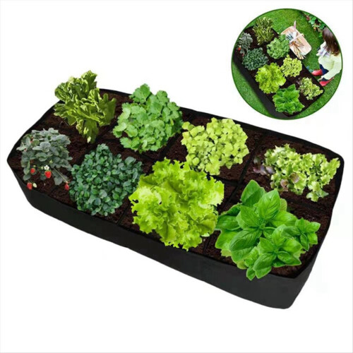 Rectangular felt planting bag for vegetables and flowers L 2