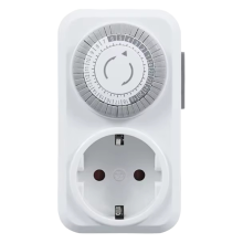 Timer socket – 24-hour cycle, mechanical timer, EU plug