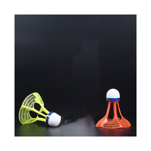 Windproof badminton shuttlecock with wind resistance, training accessory, sports accessory, multi-colored 2
