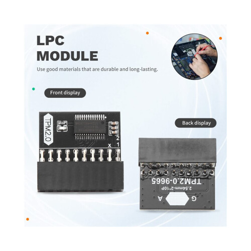 TPM 2.0 module for Gigabyte 20-pin / for 20-pin LPC TPM security module LPC module for Win11 Module for 20-pin 2