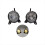 Frontstoßstangen-Halogen-Nebelscheinwerferblenden-Kit für Toyota 4