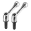 M12 x 40mm Handle Adjustable Clamping Lever Threaded Knob Ratchet 1