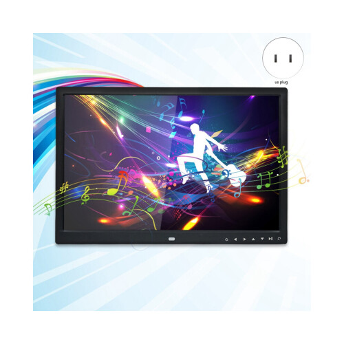12-Zoll-Digitalbilderrahmen, multifunktional, HD 1280x800, US-Stecker 1